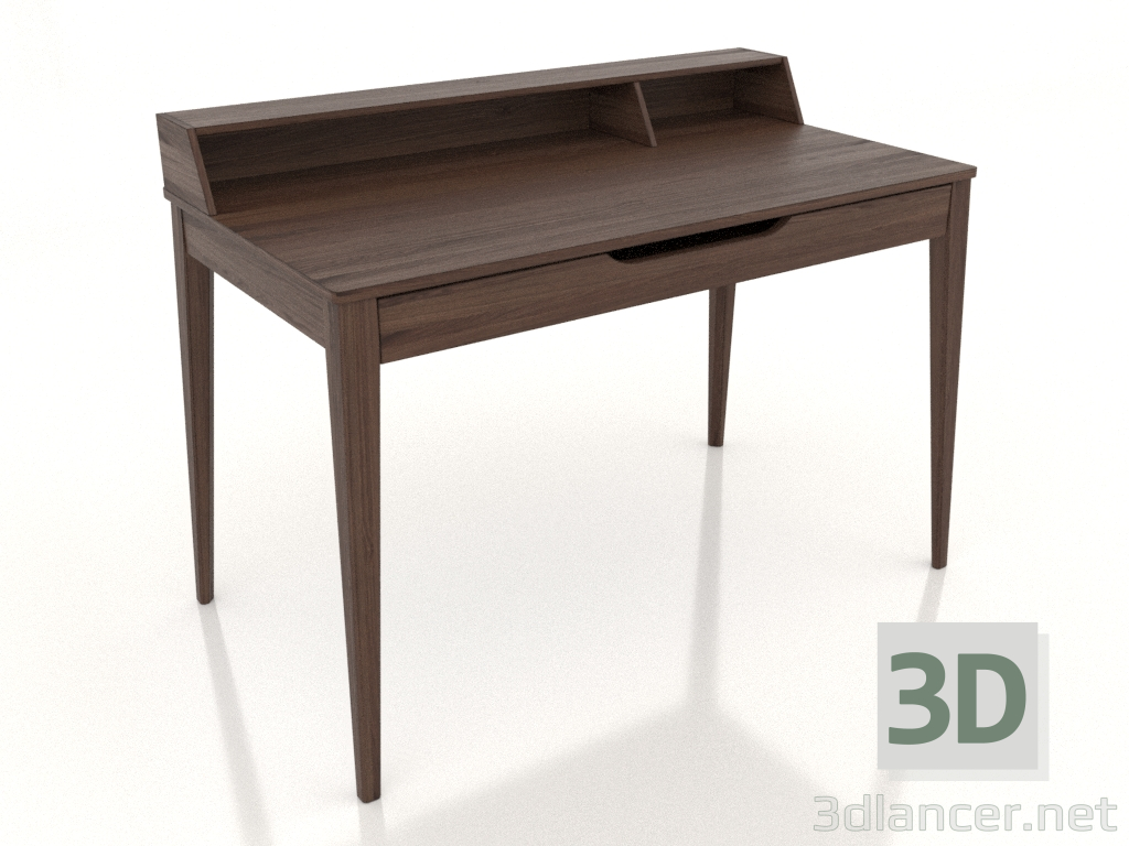 3D modeli Çalışma masası 1200x700 mm (koyu ceviz) - önizleme