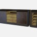 3d model Pecho de Art Deco madera rectangular Toska Z03 - vista previa