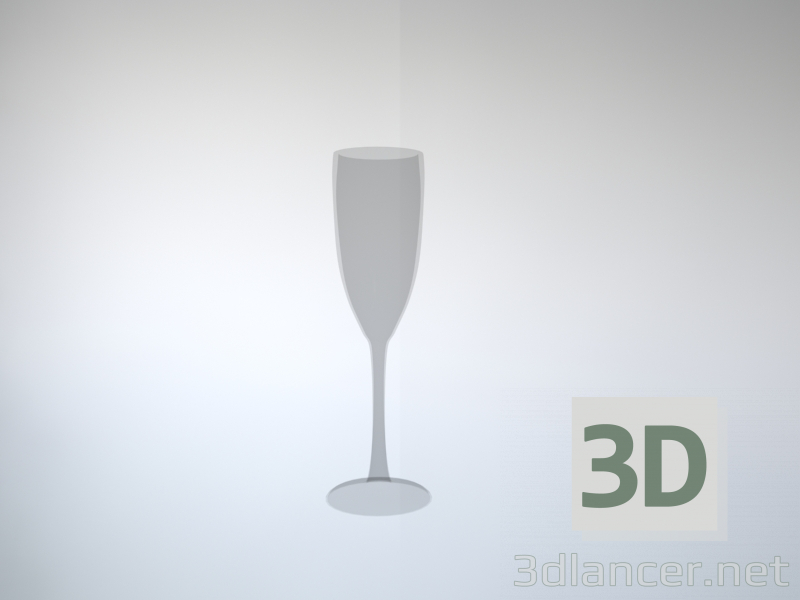 3d Келих для шампанського модель купити - зображення