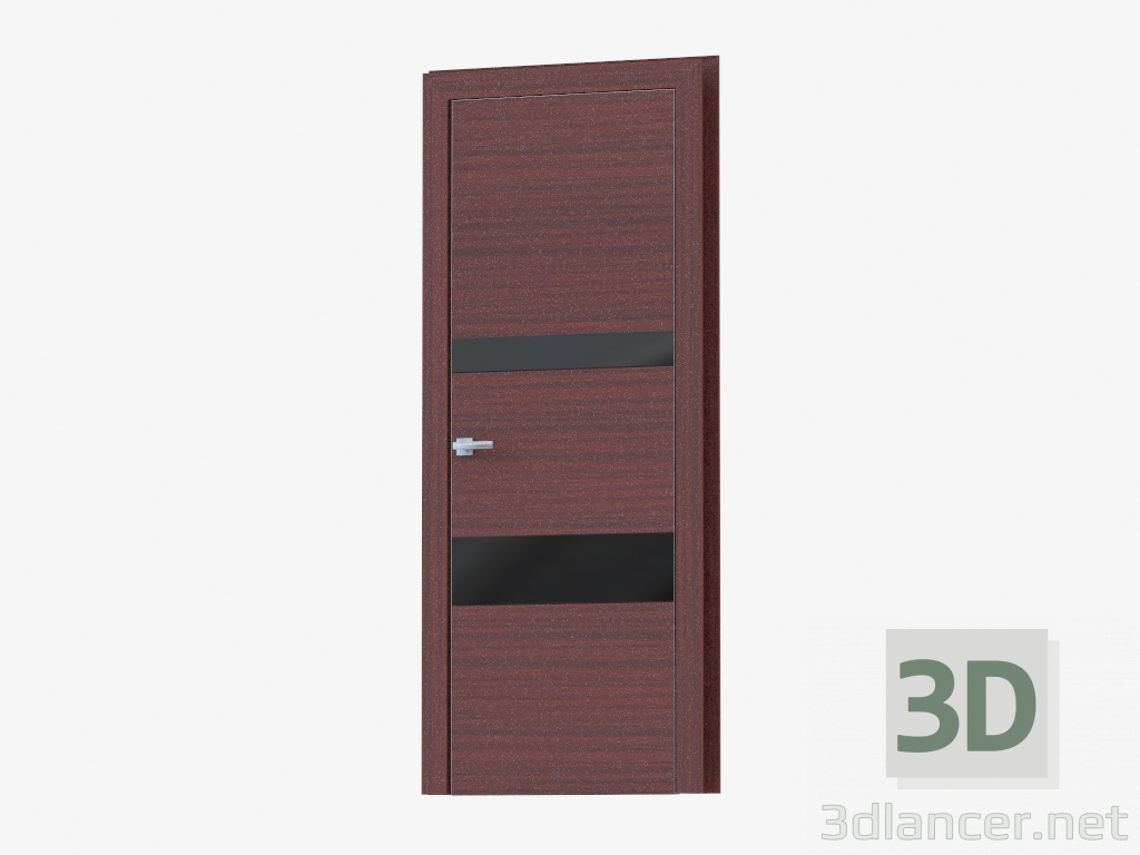 3d model Puerta de interroom (30.31 negro) - vista previa