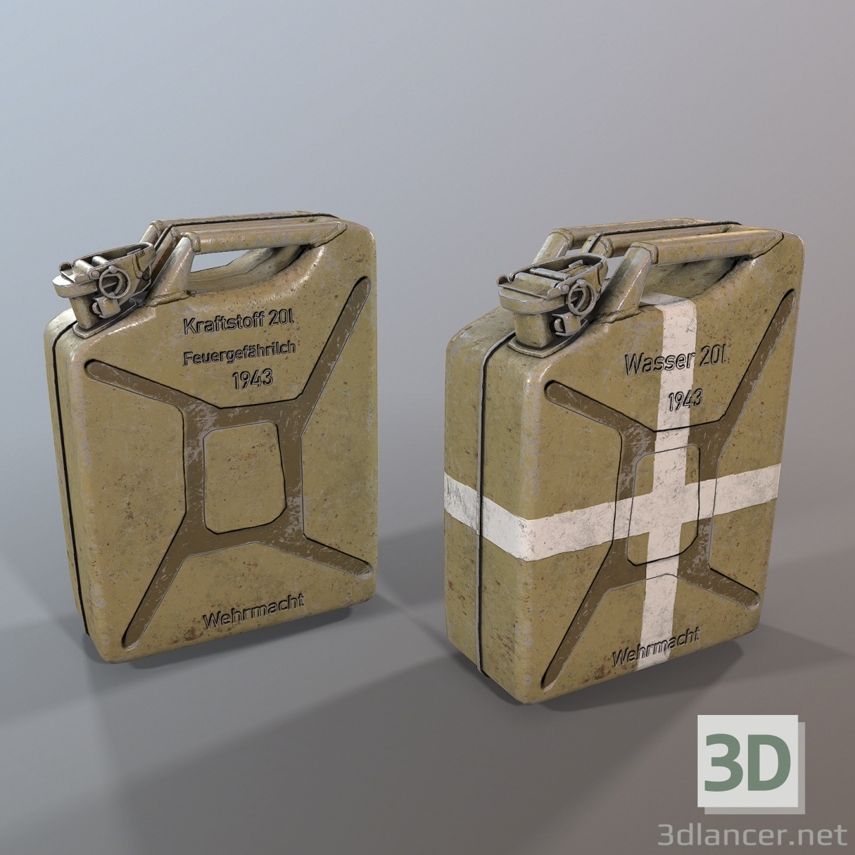 modello 3D di Jerry can modello 3d comprare - rendering