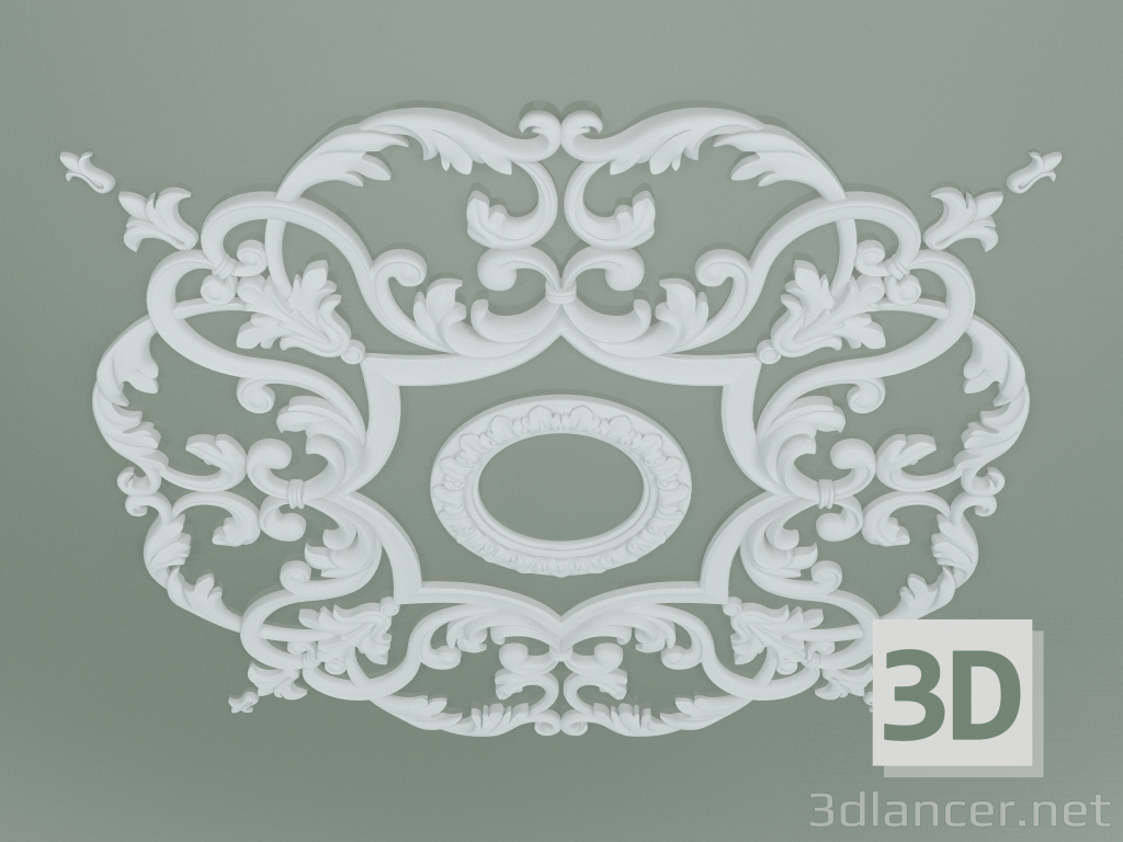 Modelo 3d Soquete de gesso pré-fabricado PA011 - preview