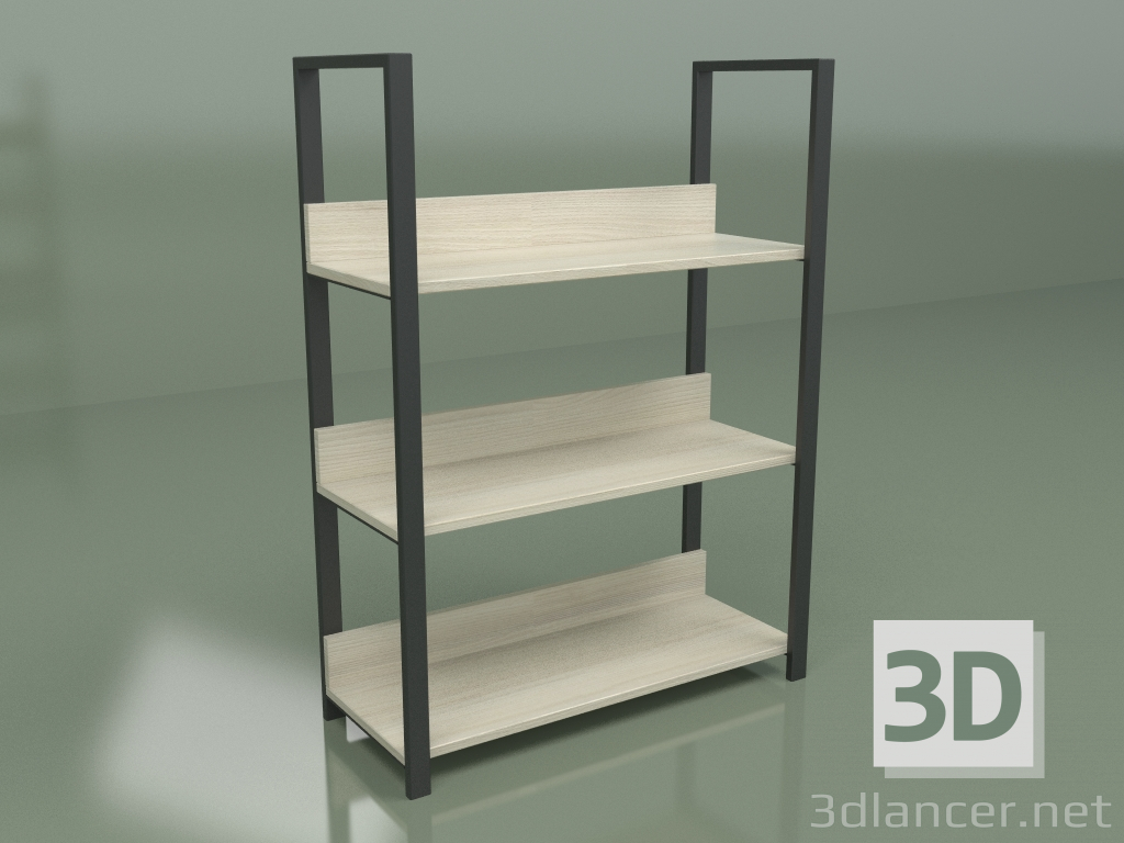 modello 3D Scaffalatura 3 ripiani 900 - anteprima