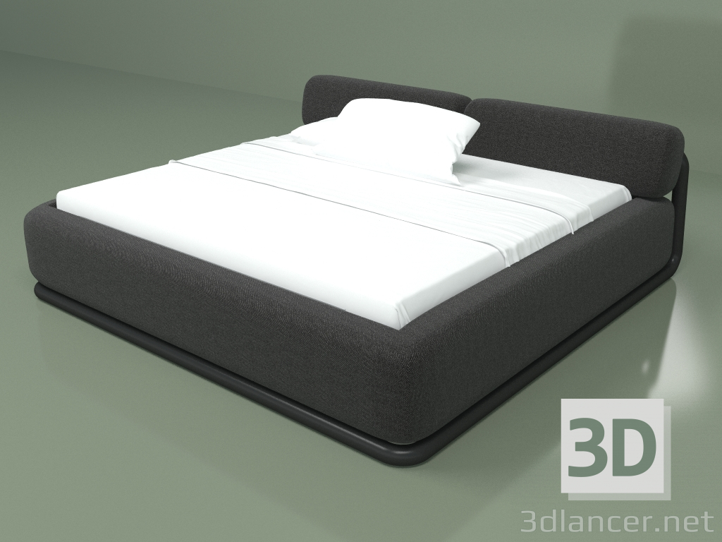 3d model Cama doble BE01 - vista previa