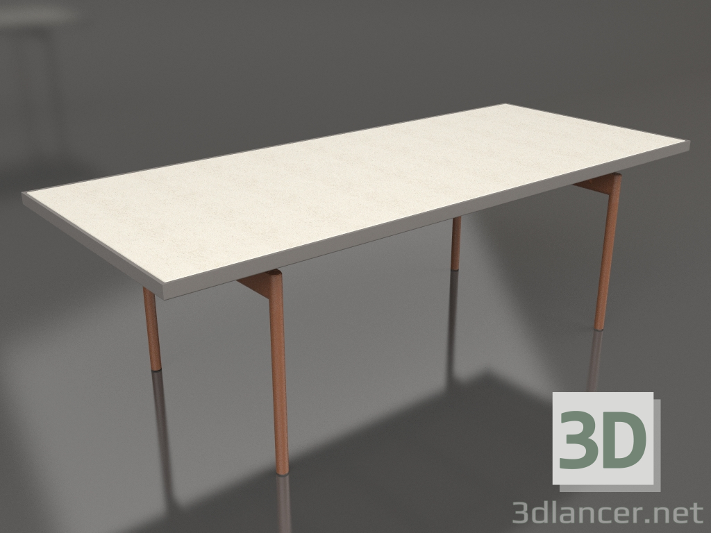 3d модель Стіл обідній (Quartz grey, DEKTON Danae) – превью