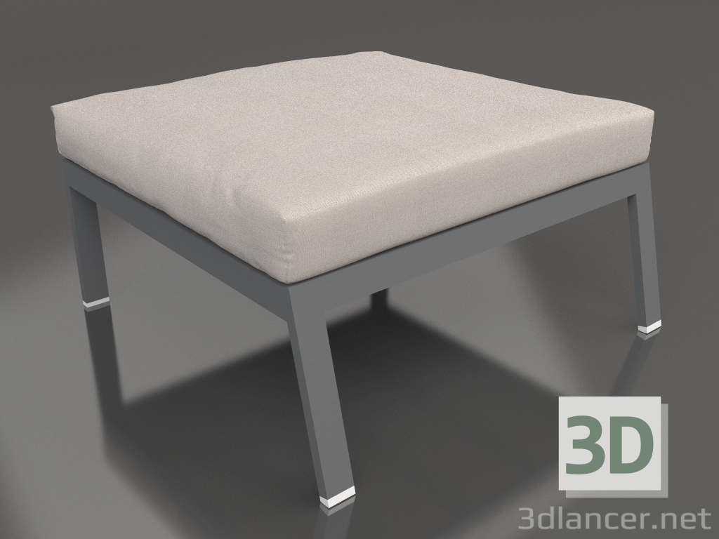 3d model Sofa module, pouf (Anthracite) - preview