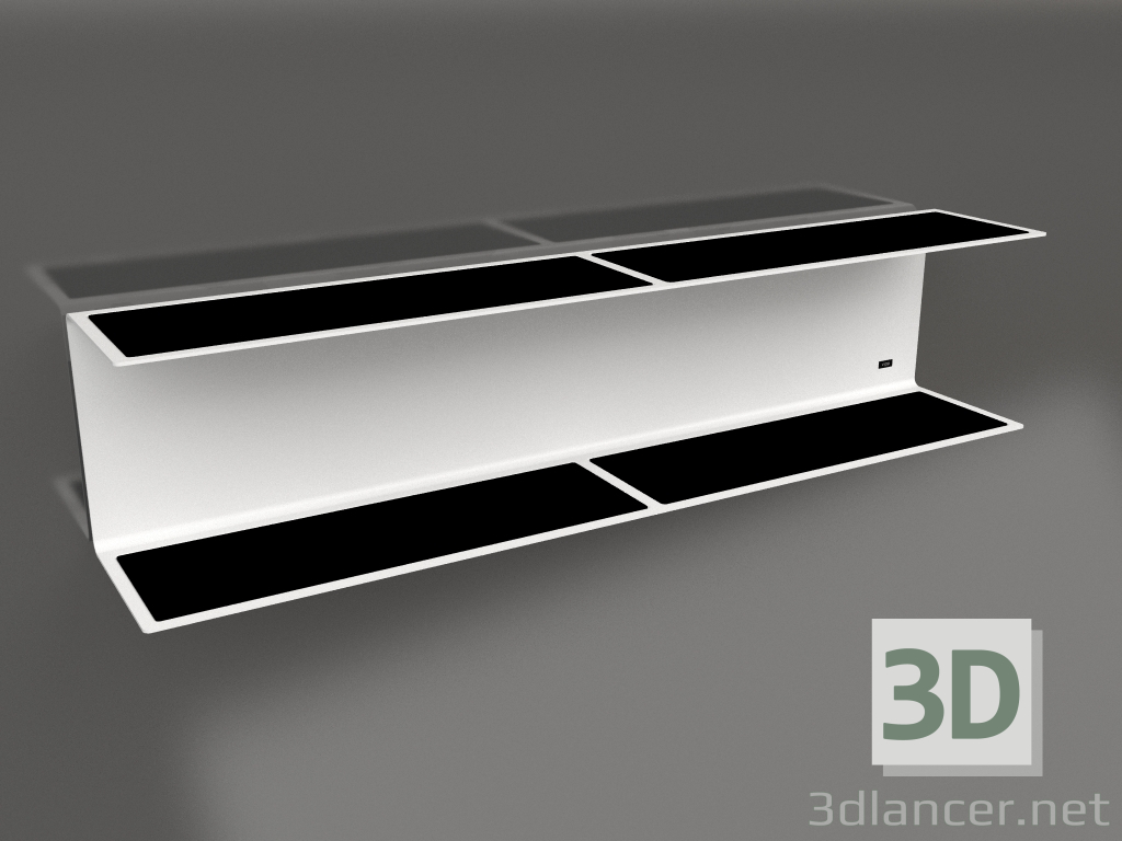 3d model Estante grande VIPP922 (blanco) - vista previa