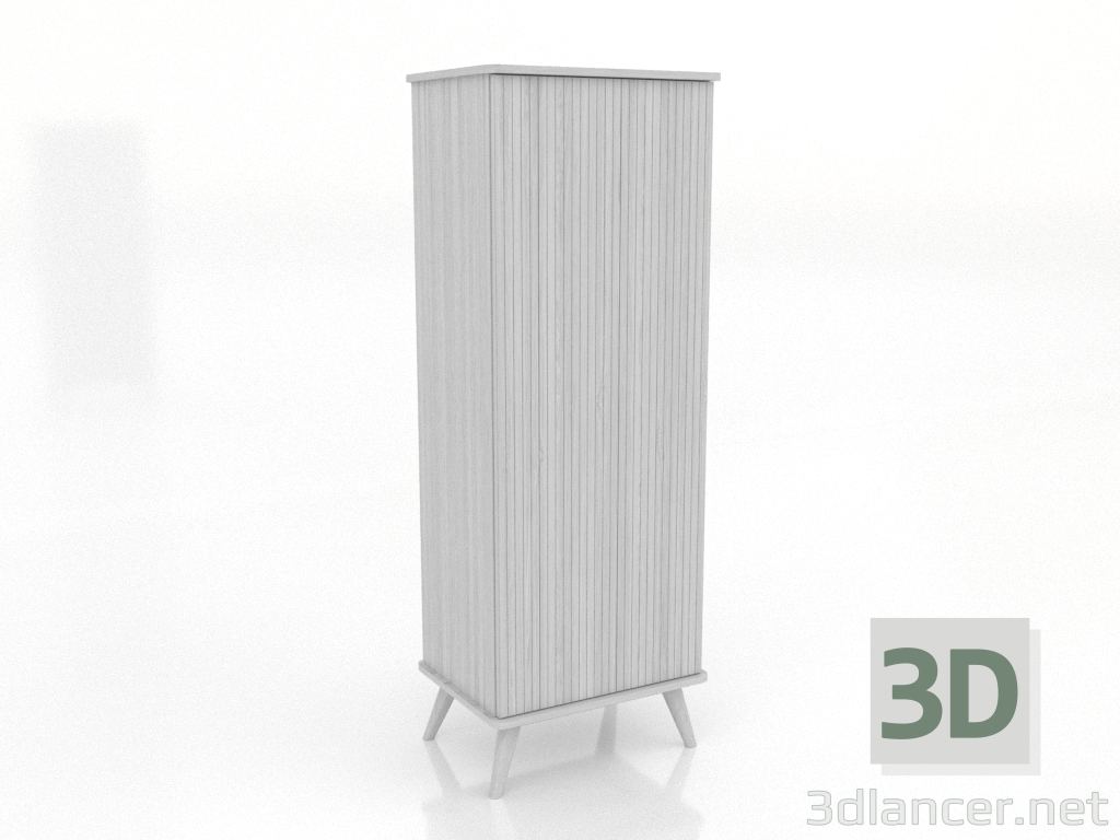 modello 3D Armadio 3 600x450x1650 mm (bianco RAL 9010) - anteprima modello 3D Armadio 3 600x450x1650 mm (bianco RAL 9010) - anteprima