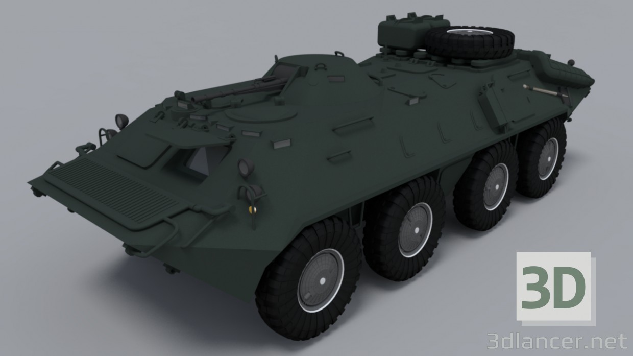 modèle 3D de BTR-80 acheter - rendu