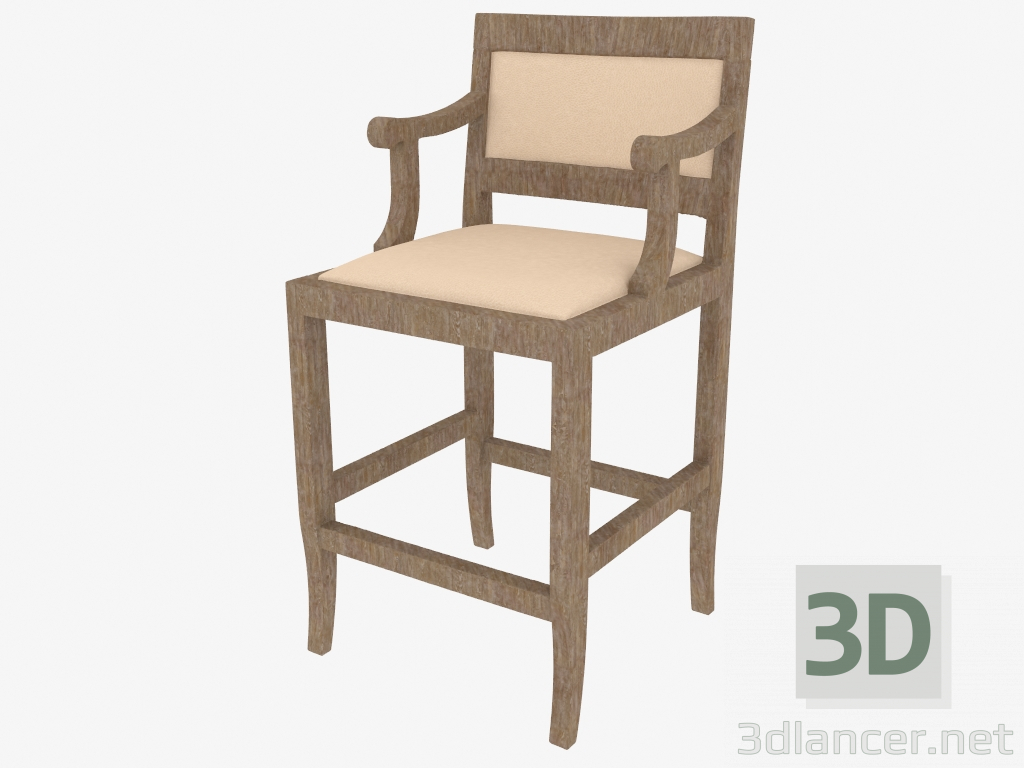 modello 3D Sgabello da bar 31 Jackson - anteprima