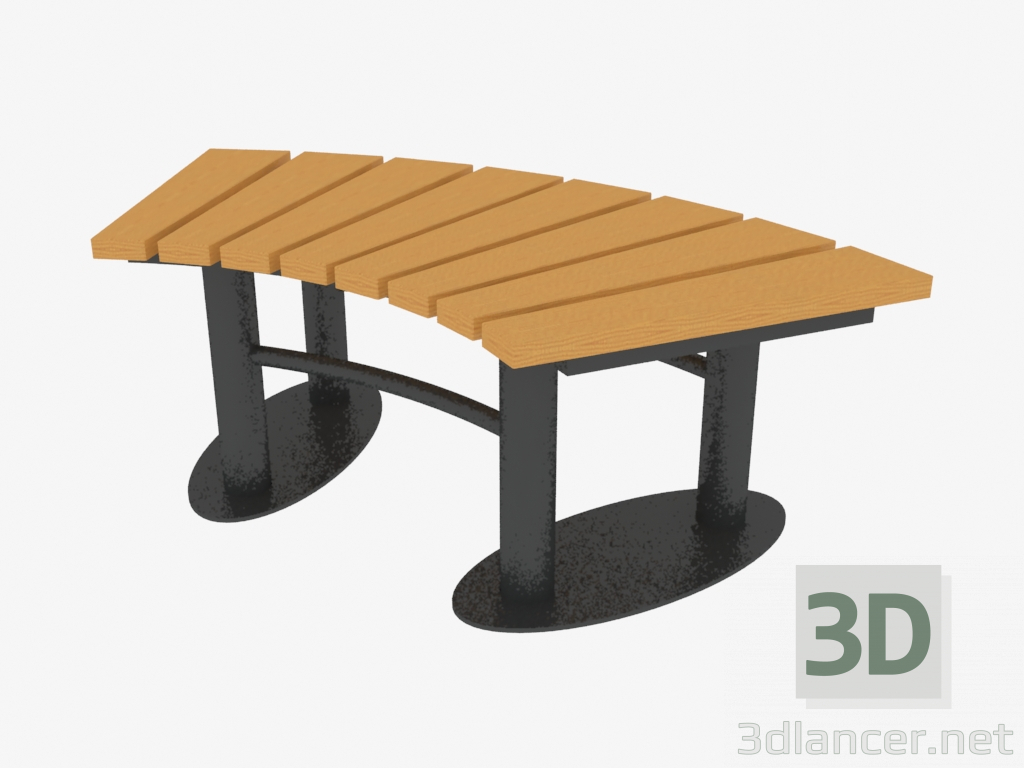 modello 3D Panchina (8014) - anteprima