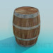 Modelo 3d Barril - preview