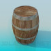 Modelo 3d Barril - preview