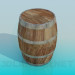 Modelo 3d Barril - preview