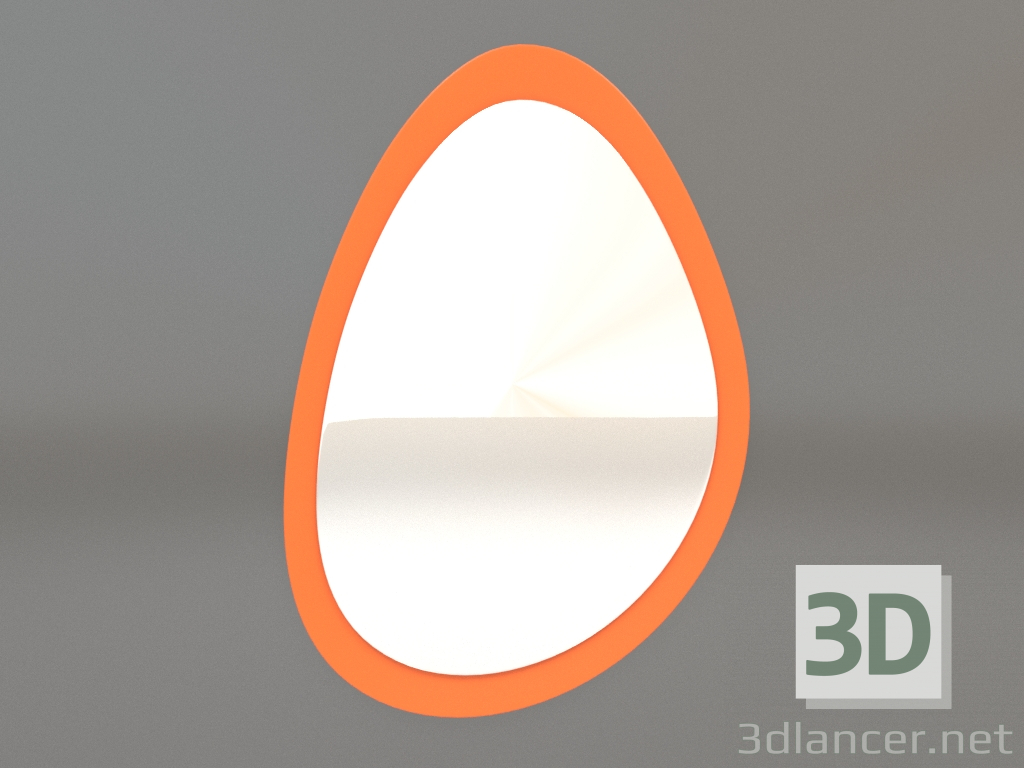 3d model Espejo ZL 05 (611x883, luminoso naranja brillante) - vista previa