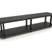 modello 3D Rack ST 01 (1800x400x450, legno nero) - anteprima