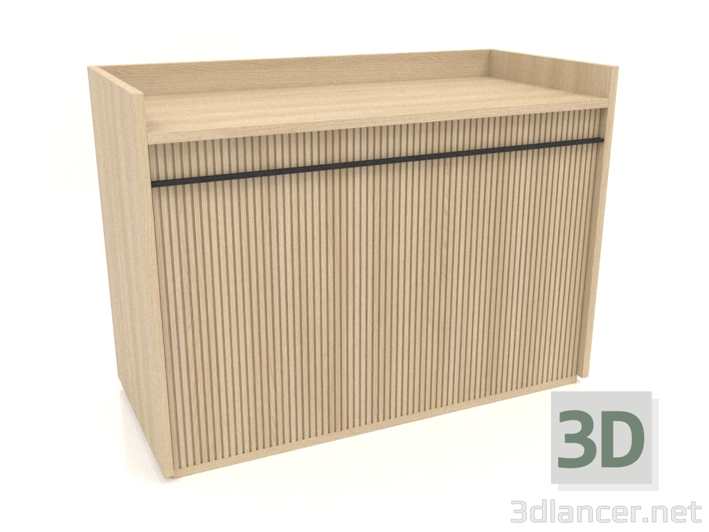 modello 3D Armadio TM 11 (1065x500x780, legno bianco) - anteprima