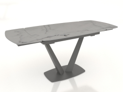 Mesa plegable Livorno 120-180 (cerámica mármol de Carrara)