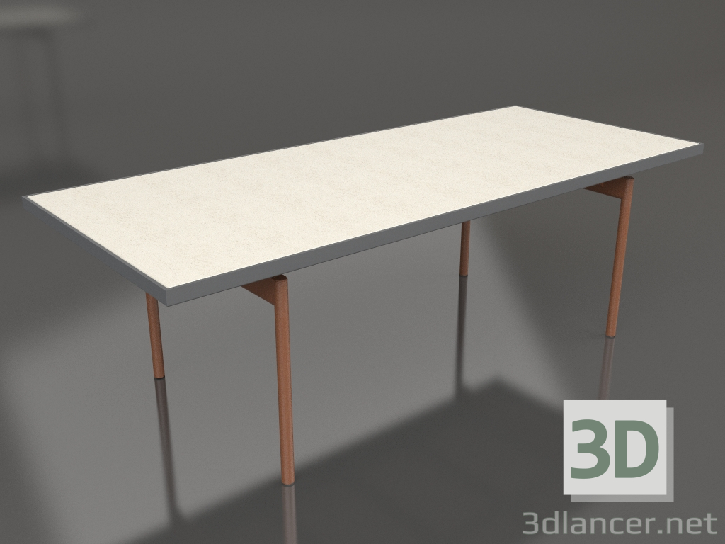 3d модель Стіл обідній (Anthracite, DEKTON Danae) – превью