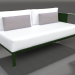 3d model Sofa module, section 1 right (Bottle green) - preview