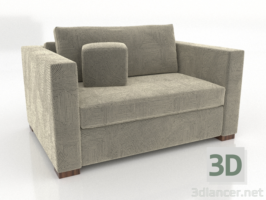 modèle 3D Fauteuil HECTOR - preview modèle 3D Fauteuil HECTOR - preview