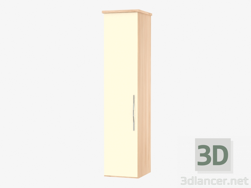 modello 3D Armadio un modulo porta 4 (55,4h235,9h62) - anteprima