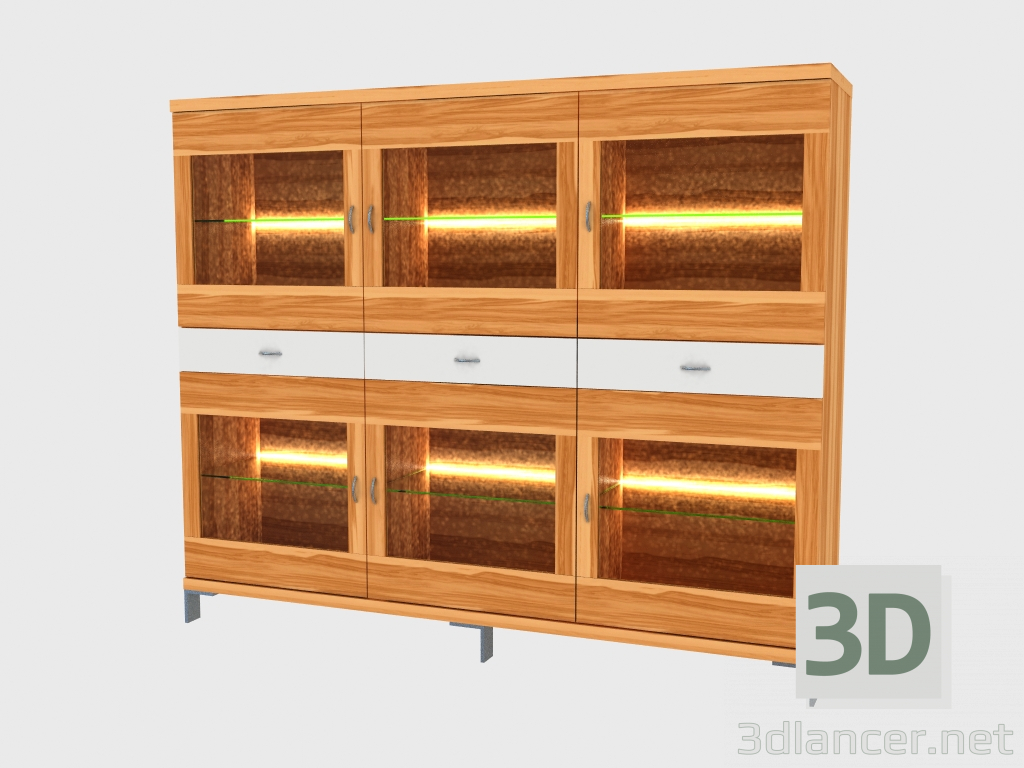 modello 3D Buffet alto (150-12-3) - anteprima