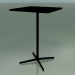 3d model Square table 5519, 5539 (H 105 - 69x69 cm, Black, V39) - preview