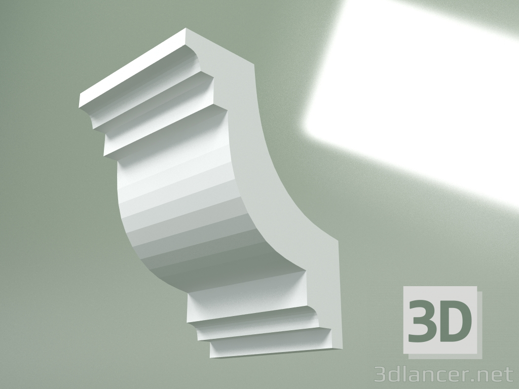 3d model Plaster cornice (ceiling plinth) KT425 - preview