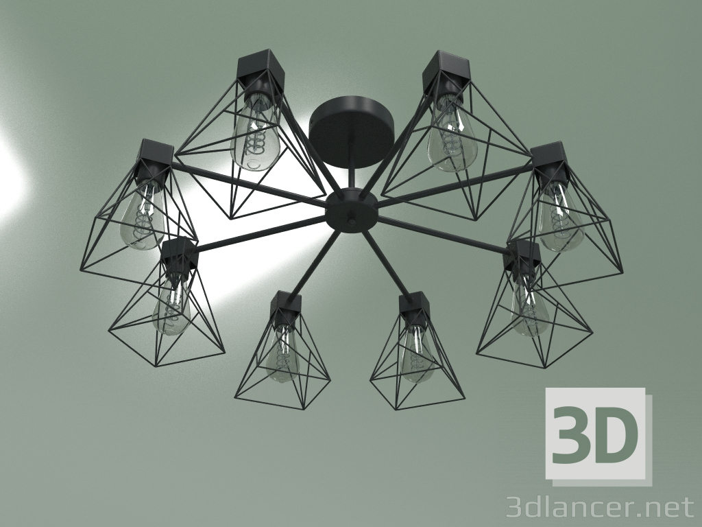 3d model Araña de techo 70107-8 (negro) - vista previa