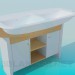 3d model Two sinks on a bedside table - preview