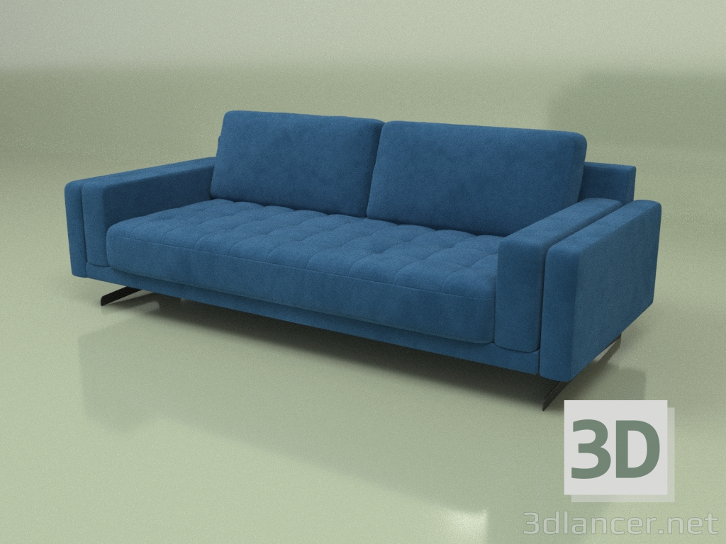 3d model Sofá Kelso (azul) - vista previa