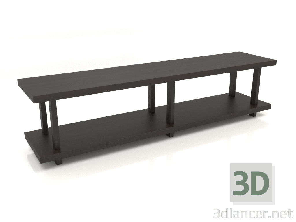 3D modeli Kitaplık ST 01 (1800х400х450, ahşap kahverengi koyu) - önizleme