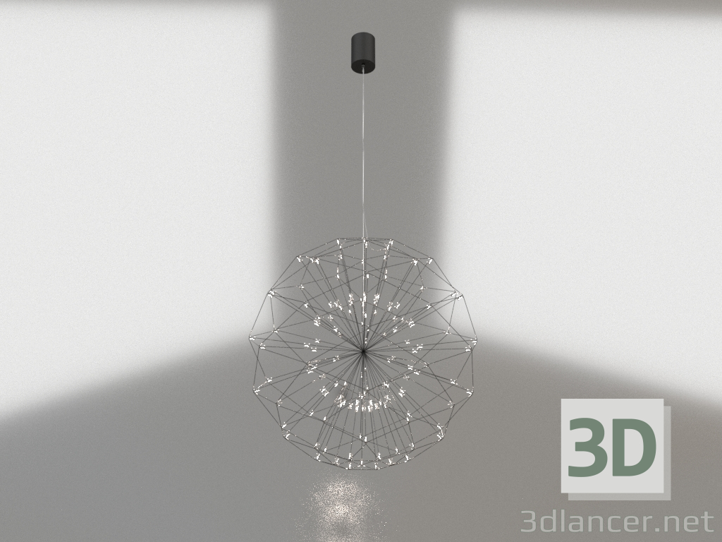 3D Modell Pendelleuchte FEUERBALL - Vorschau