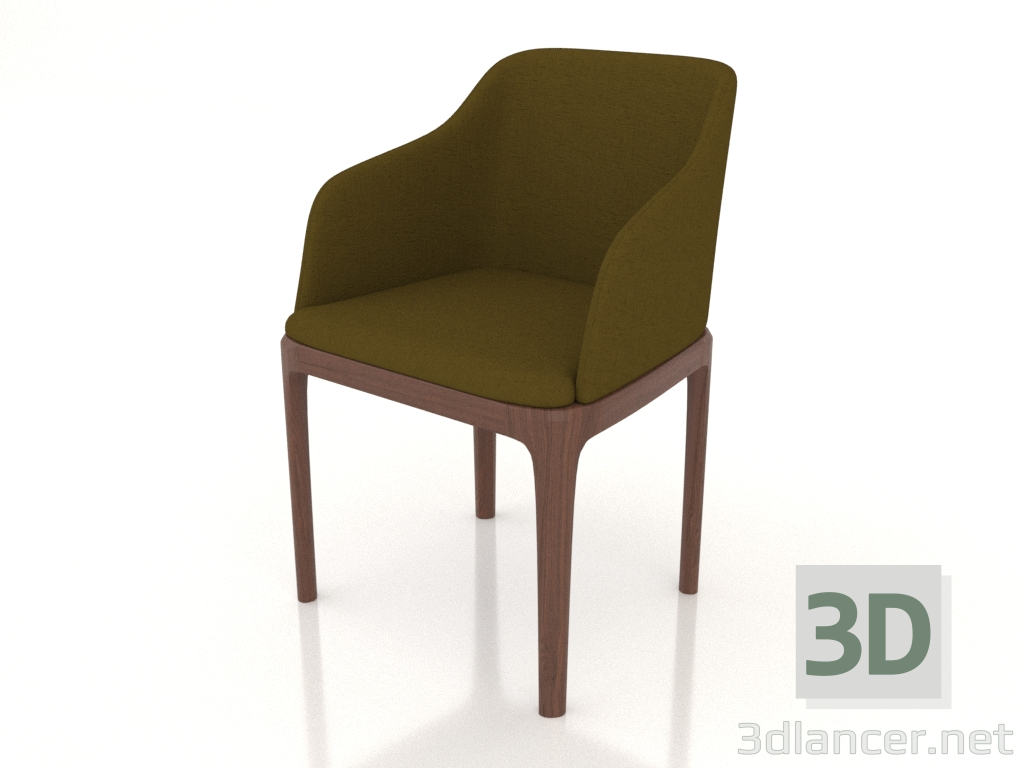 3D modeli Sandalye Hanım (yeşil) - önizleme