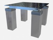 Table basse avec plateau en verre Tourandot Z03