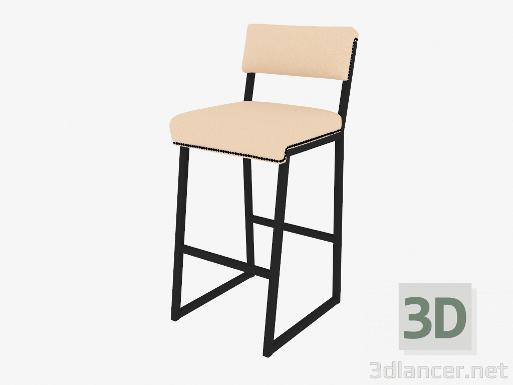 3d model Taburete de bar 109 Industrial-2 (BP) - vista previa