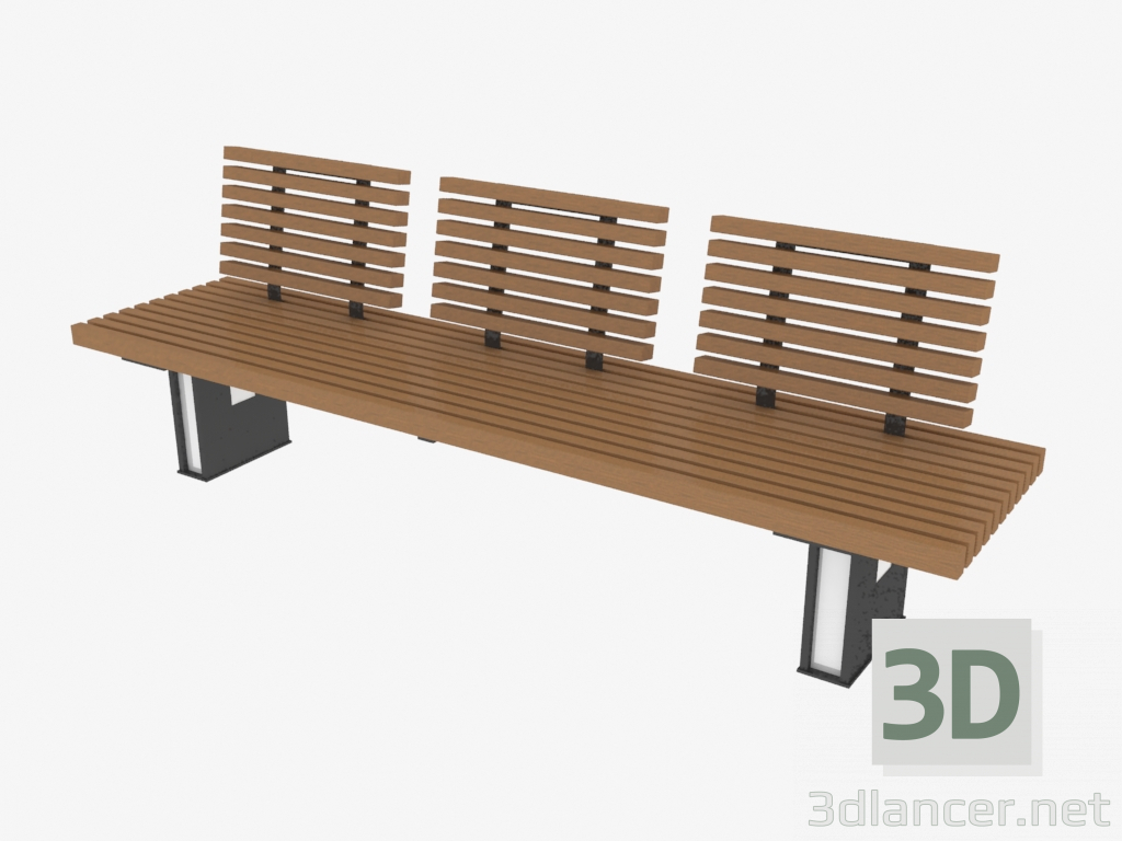 3d model Bench (8012) - preview