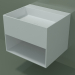 modello 3D Lavabo sospeso Giorno (06UN33301, Glacier White C01, L 60, P 50, H 48 cm) - anteprima