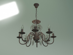 Candelabro suspenso 60018-8 (preto com dourado)