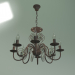 Modelo 3d Candelabro suspenso 60018-8 (preto com dourado) - preview