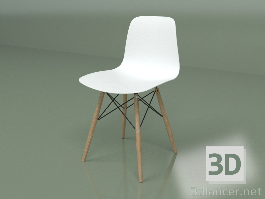 modello 3D Sedia Glide (bianco) - anteprima