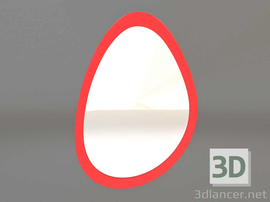 modèle 3D Miroir ZL 05 (611х883, orange lumineux) - preview