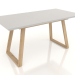 3d model Mesa plegable Manchester 120-160 (blanco-olmo) - vista previa