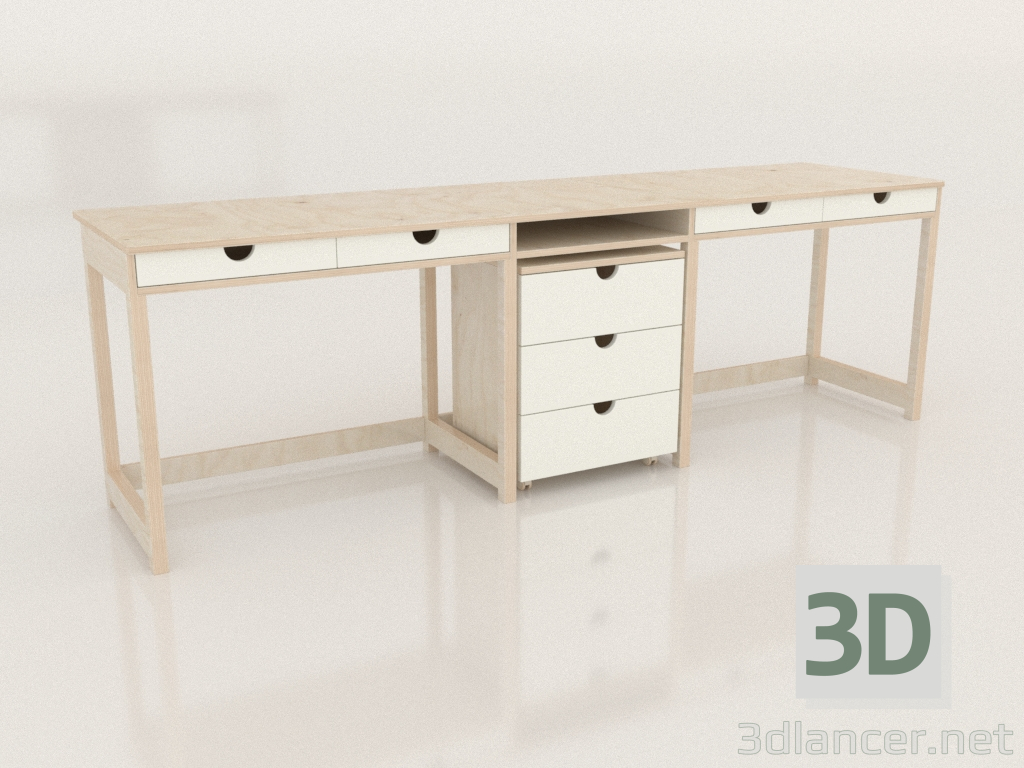 3d model MODE T2 desk (TWDTA2) - preview