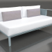 3d model Sofa module, section 1 right (Blue gray) - preview