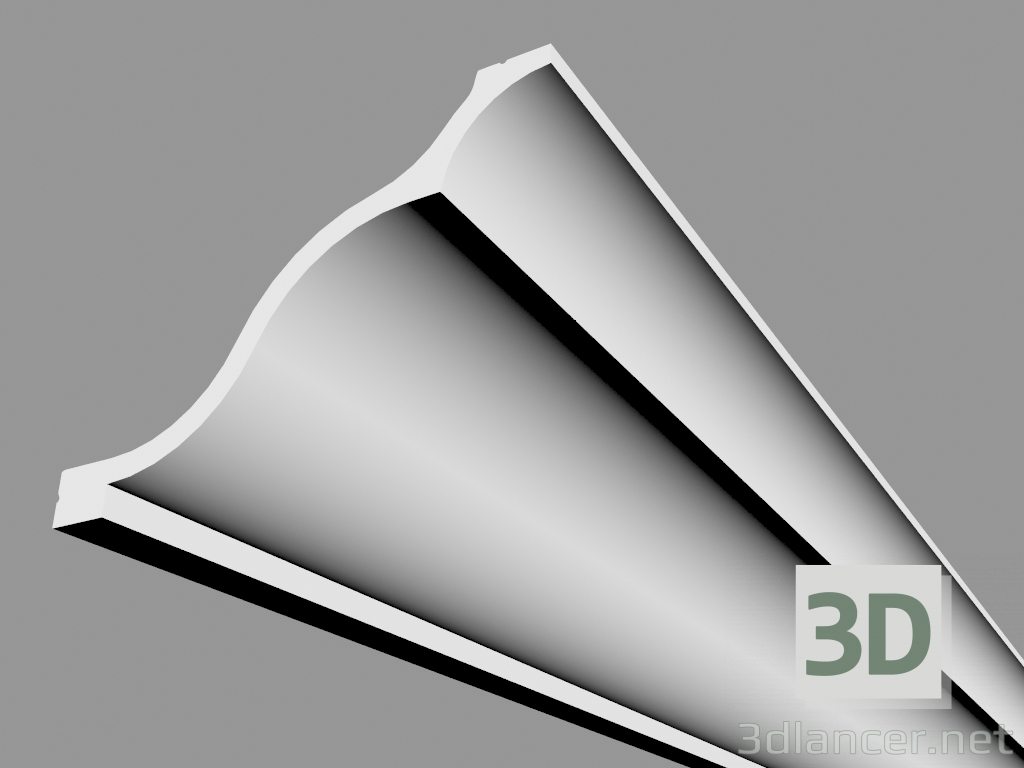 Modelo 3d Cornija C337 (200 x 25,6 x 17,2 cm) - preview