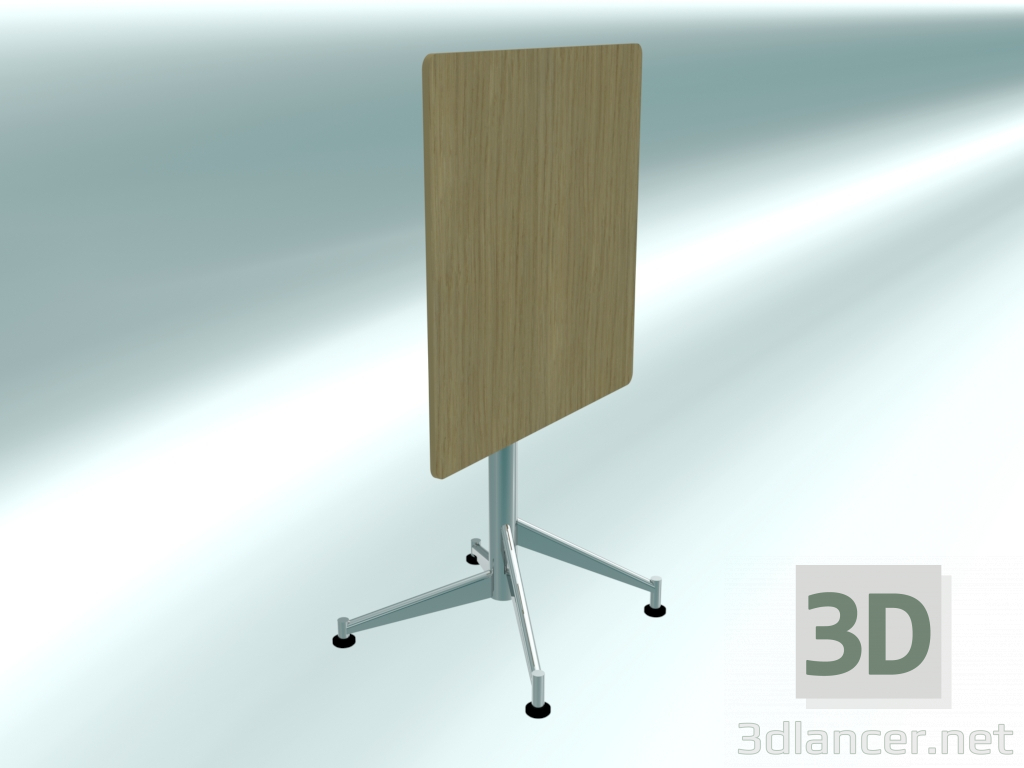 3D modeli Katlanır çubuk masa SELTZ basic (60X60 H72 katlanmış) - önizleme