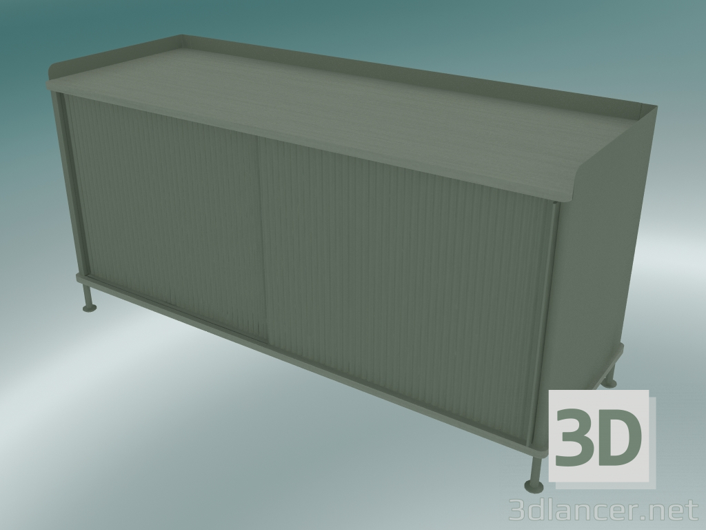 Modelo 3d Buffet Enfold (baixo, verde empoeirado) - preview