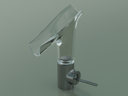 Single lever basin mixer 140 with glass spout (12112330)